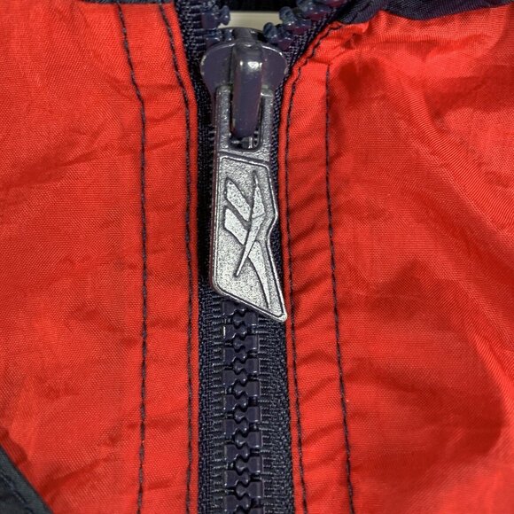Reebok  Classics Vector Track J Zip Windbreaker Jacket Removable Hood Mens Large - Picture 10 of 10